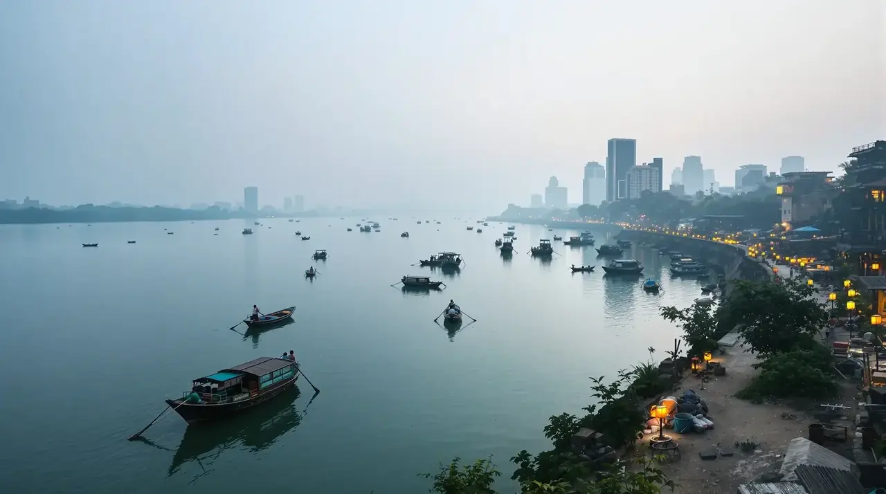 琪琪在线影院精选：滨江漫步，看新旧隔江对望